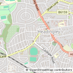 Map of Leeds, West Yorkshire