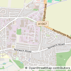 Map of Fakenham, Norfolk