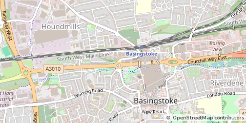 Map of Basingstoke, Hampshire