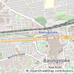 Map of Basingstoke, Hampshire