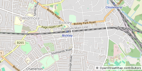 Map of Bromley, Kent