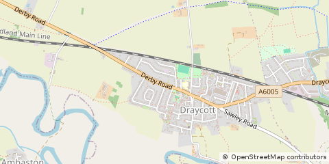 Map of Derbyshire
