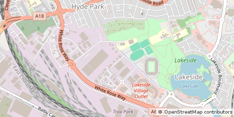 Map of Doncaster, South Yorkshire