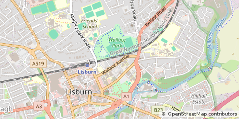 Map of Lisburn, Co. Antrim
