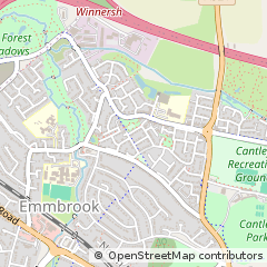Map of Wokingham, Berkshire
