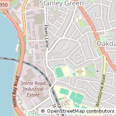 Map of Poole, Dorset