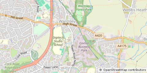 Map of Warmley, Bristol