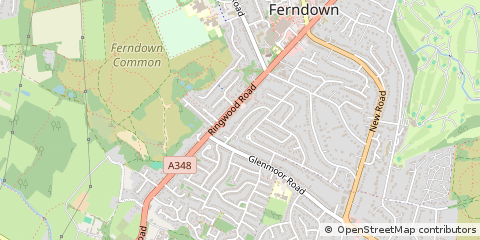 Map of Ferndown