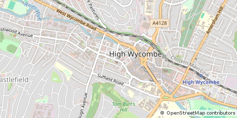 Map of High Wycombe