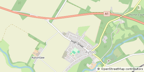 Map of Ayton, Berwickshire