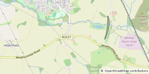 Map of Taunton, Somerset