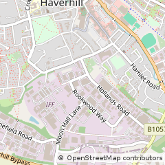 Map of Haverhill, Suffolk