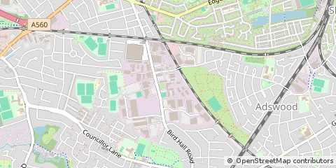 Map of Stockport, Cheshire
