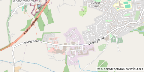 Map of Bideford, Devon