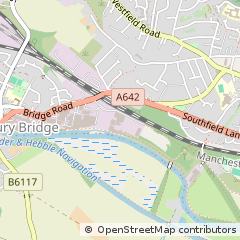 Map of Wakefield, West Yorkshire