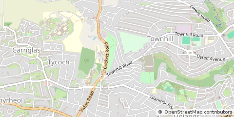Map of Swansea, Abertawe