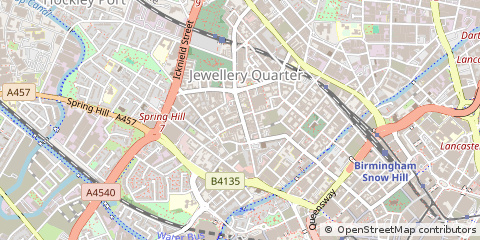 Map of Birmingham, West Midlands