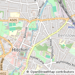 Map of Hitchin, Hertfordshire