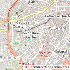 Map of Sheffield