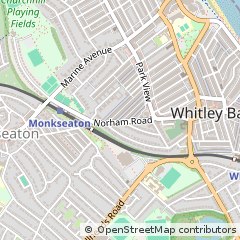 Map of Whitley BAY, Tyne and Wear