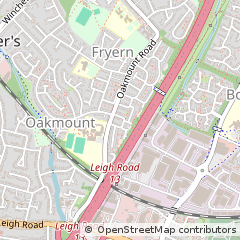 Map of Eastleigh, Hampshire