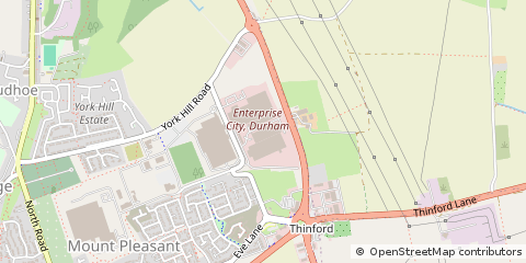 Map of Spennymoor, Durham