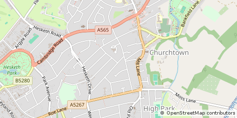 Map of Southport