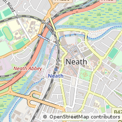 Map of Neath, Neath Port Talbot