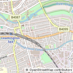 Map of Leamington SPA, Warwickshire