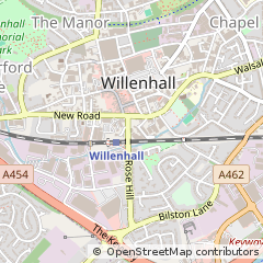 Map of Willenhall, West Midlands