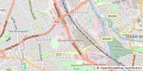 Map of Stoke-on-Trent