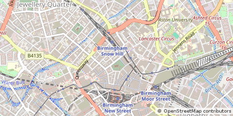Map of Birmingham, West Midlands