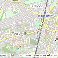 Map of Winchester, Hampshire