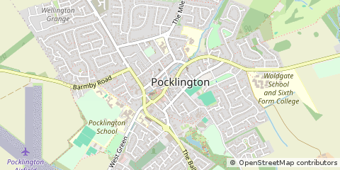 Map of York, East Riding of Yorkshire