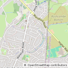 Map of Wimborne, Dorset