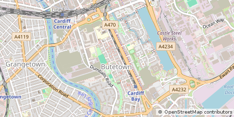 Map of Cardiff
