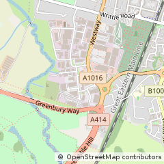 Map of Chelmsford, Essex