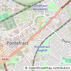 Map of Pontefract, Leeds