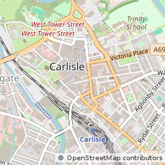 Map of Carlisle, Cumbria
