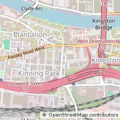Map of Glasgow, Lanarkshire
