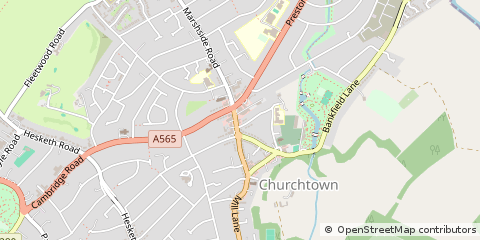 Map of Southport, Lancashire
