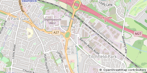 Map of Fareham, Hampshire