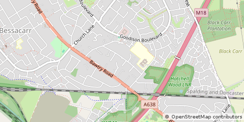 Map of Doncaster