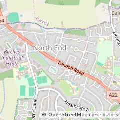 Map of East Grinstead, West Sussex