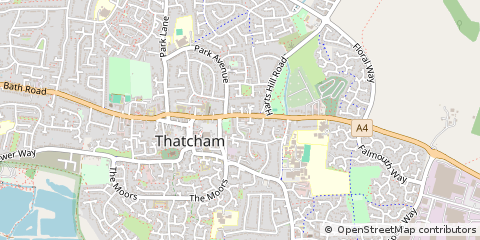 Map of Thatcham, Berkshire