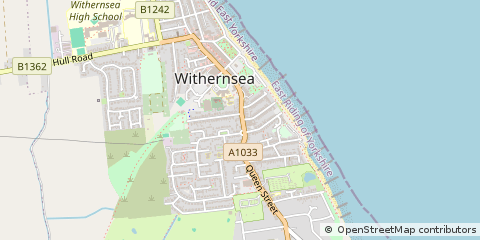 Map of Withernsea, East Yorkshire