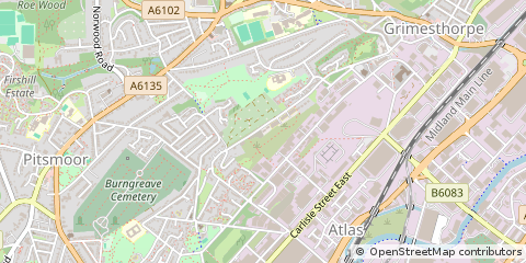 Map of Sheffield