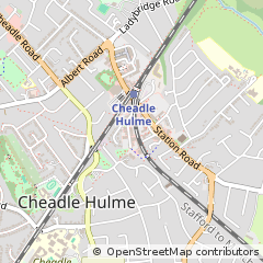 Map of Cheadle, Cheshire