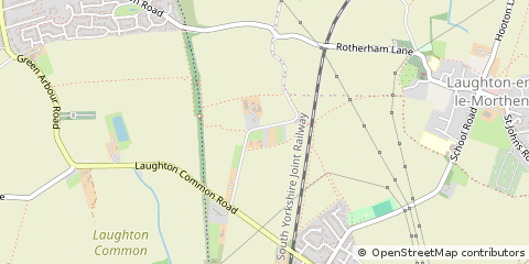 Map of Rotherham, South Yorkshire