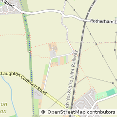 Map of Rotherham, South Yorkshire